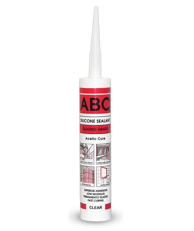 ABC SILICONE SEALANT GLAZING GRADE CLEAR 300 ML 24's OneStop Shop