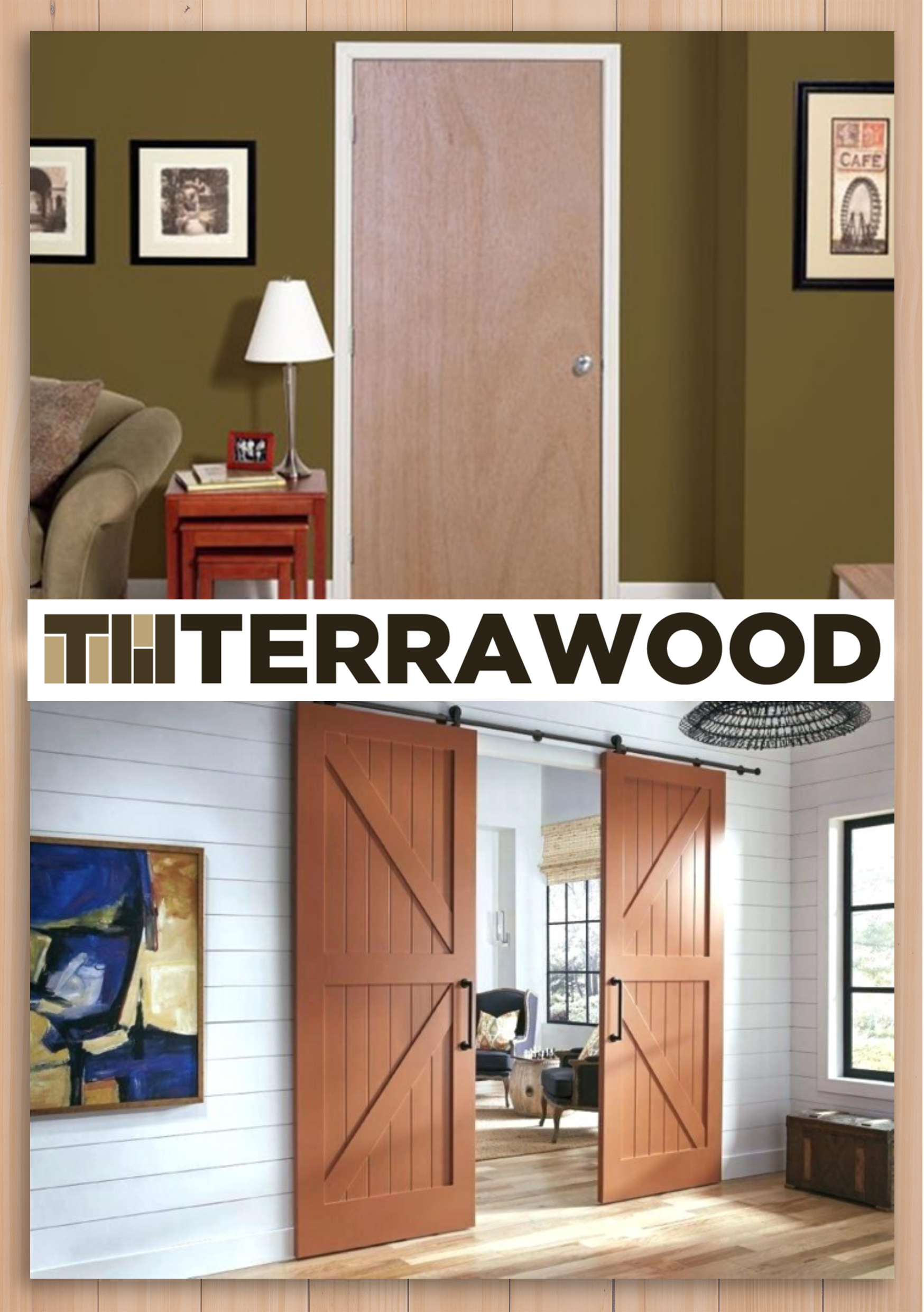 Terrawood Solid Panel Door Kentucky Model OneStop Shop Home