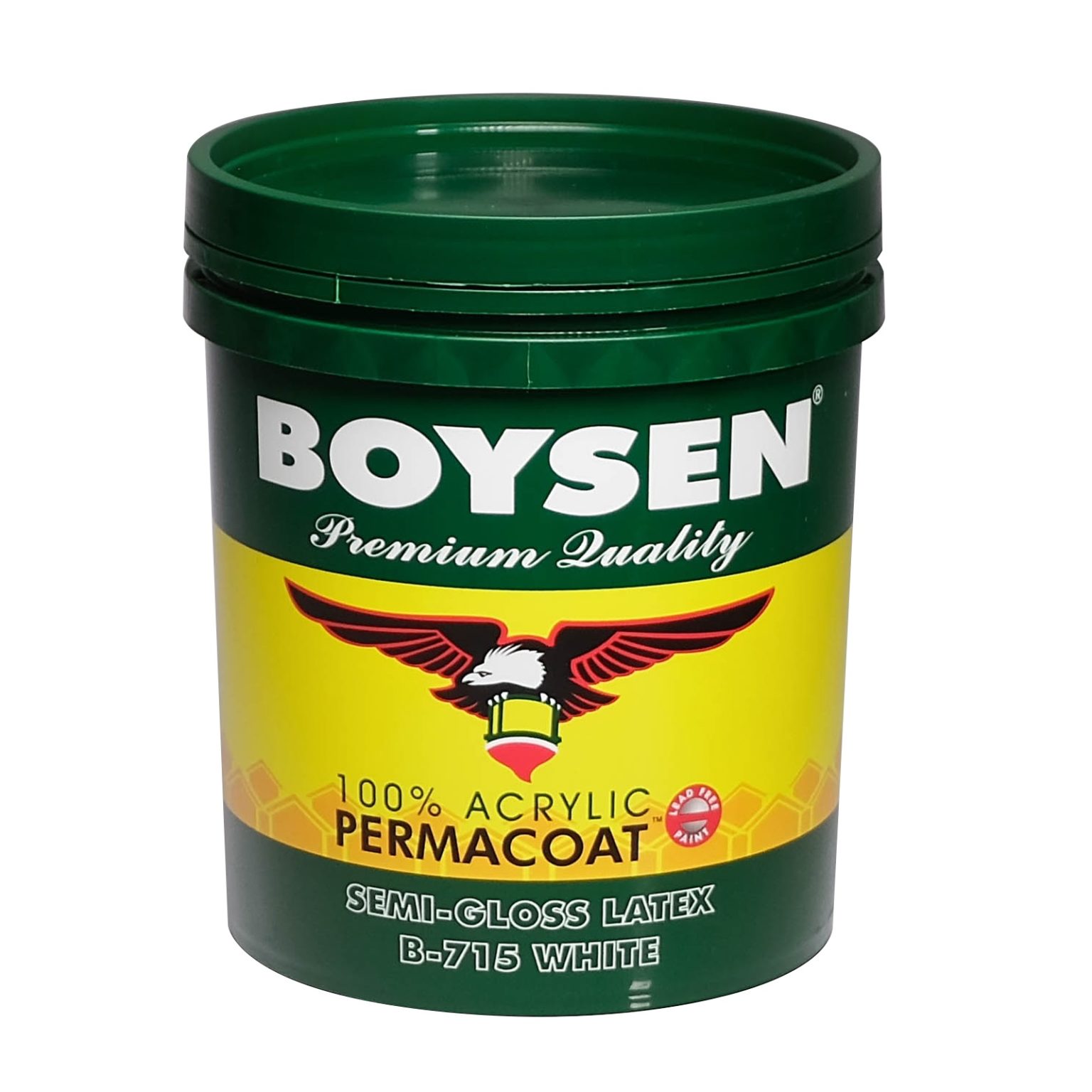 BOYSEN BS 715 PERMACOAT LATEX SEMIGLOSS WHITE 4L OneStop Shop Home