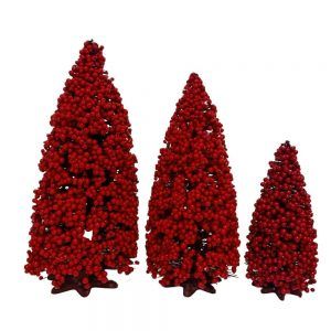 Red Tabletop Berries Christmas Tree from AllHome